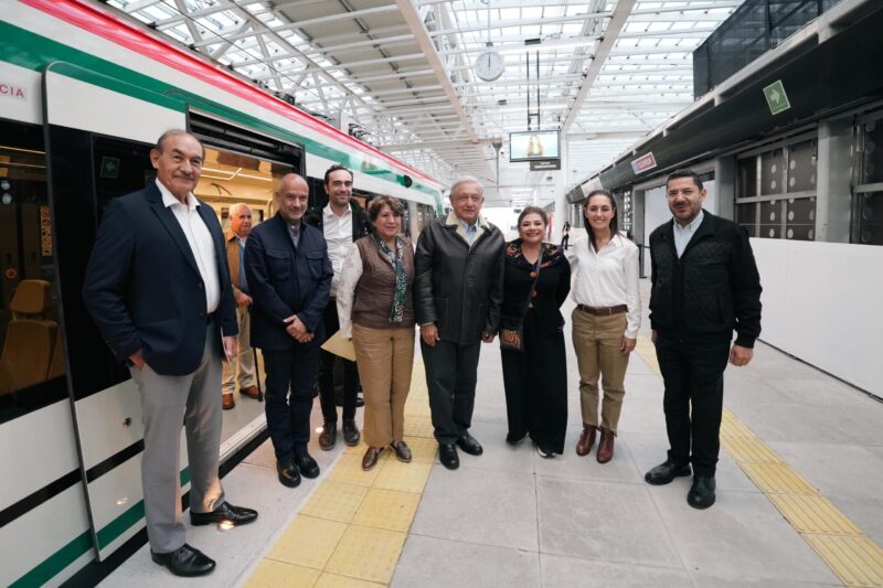 Presidente Lopez Obrador pone en marcha la segunda etapa del Tren Interurbano El Insurgente